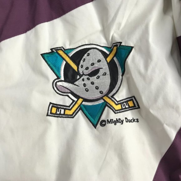 Vintage Anaheim Mighty Ducks 90s Pro Player Puffer Jacket XLarge XL Men Hockey🔥 - Picture 6 of 16